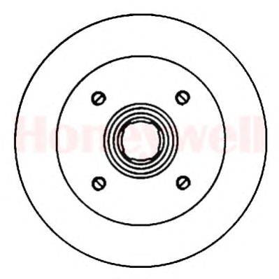 Тормозной диск BENDIX 561452B