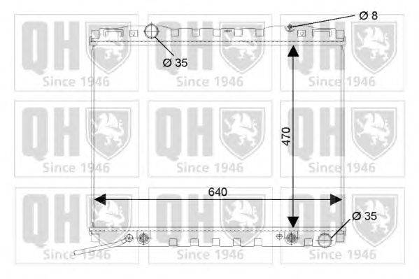 Радиатор, охлаждение двигателя QUINTON HAZELL QER2207