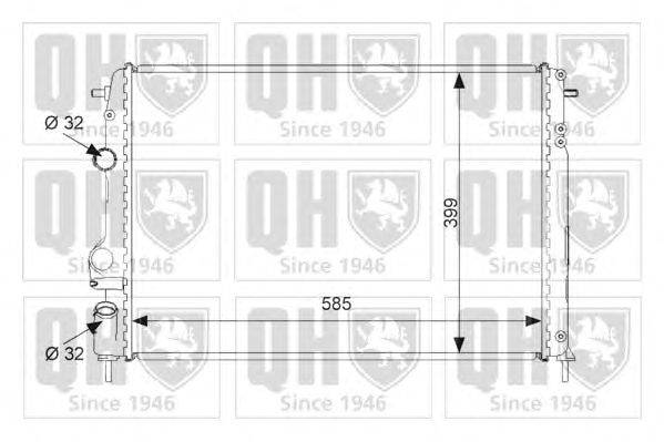Радиатор, охлаждение двигателя QUINTON HAZELL QER2296