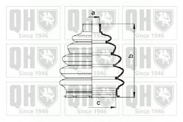 Комплект пылника, приводной вал QUINTON HAZELL QJB857