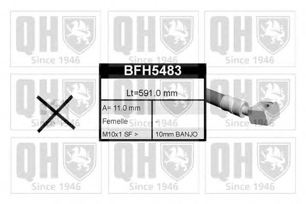 Тормозной шланг QUINTON HAZELL BFH5483