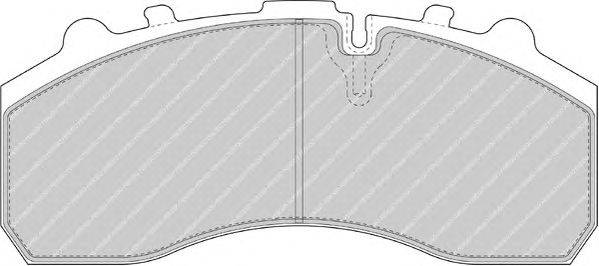 Комплект тормозных колодок, дисковый тормоз FERODO FCV1373DFE