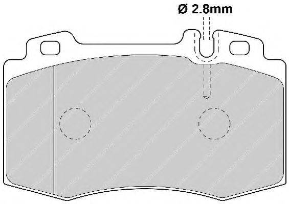 Комплект тормозных колодок, дисковый тормоз FERODO FDB1426