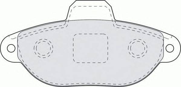 Комплект тормозных колодок, дисковый тормоз FERODO FDB1630