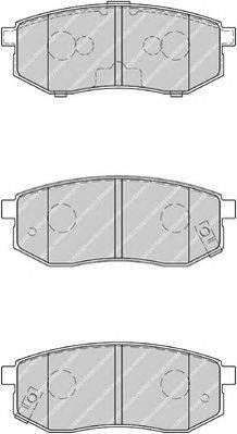 Комплект тормозных колодок, дисковый тормоз FERODO 23609