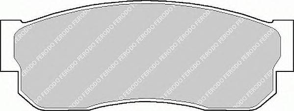 Комплект тормозных колодок, дисковый тормоз FERODO FDB293