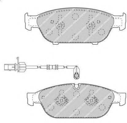 Комплект тормозных колодок, дисковый тормоз FERODO 25159