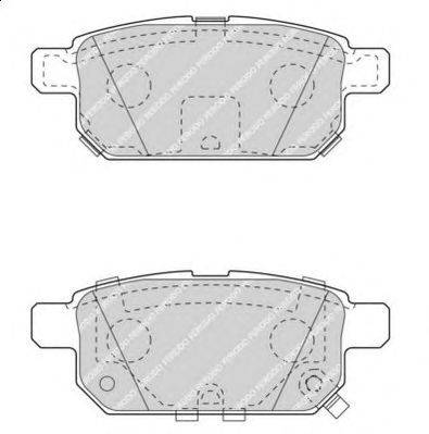 Комплект тормозных колодок, дисковый тормоз FERODO 25260