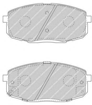 Комплект тормозных колодок, дисковый тормоз FERODO 23987