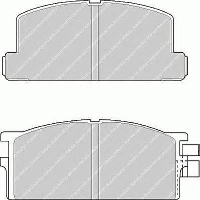 Комплект тормозных колодок, дисковый тормоз FERODO FVR295