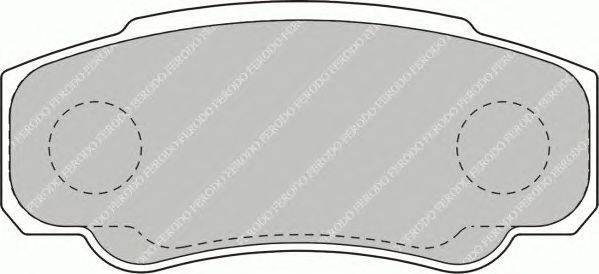 Комплект тормозных колодок, дисковый тормоз FERODO 23921