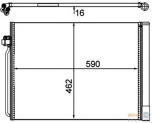 Конденсатор, кондиционер HELLA 8FC351302491