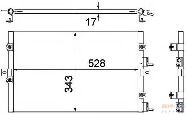 Конденсатор, кондиционер HELLA 8FC 351 304-331