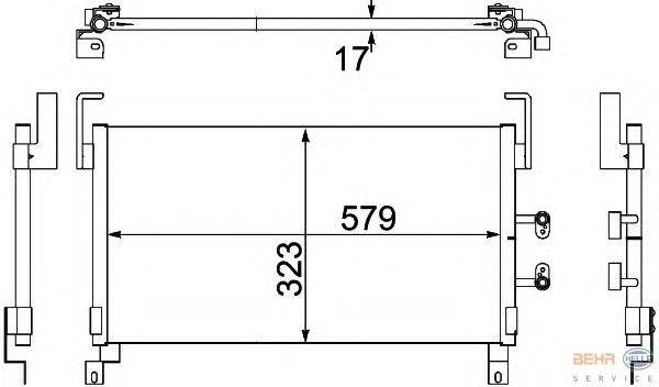 Конденсатор, кондиционер HELLA 8FC 351 304-371