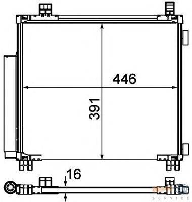 Конденсатор, кондиционер HELLA 8FC 351 310-211