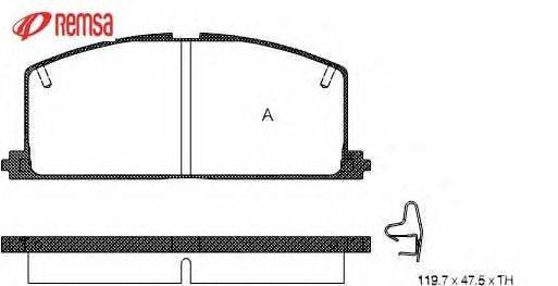 Комплект тормозных колодок, дисковый тормоз METZGER 21294
