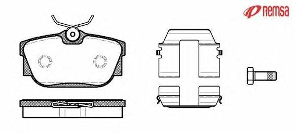 Комплект тормозных колодок, дисковый тормоз METZGER 0767.10