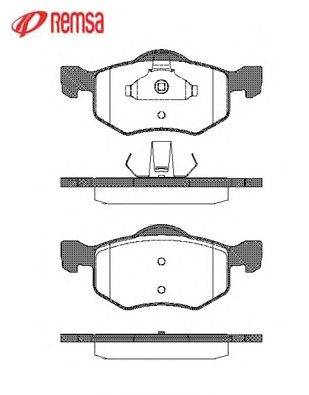 Комплект тормозных колодок, дисковый тормоз METZGER 23787