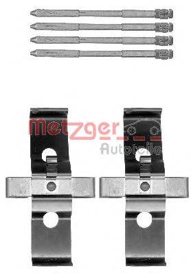 Комплектующие, колодки дискового тормоза METZGER 109-1796