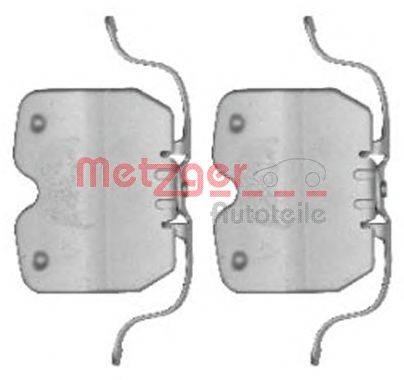 Комплектующие, колодки дискового тормоза METZGER 109-1759