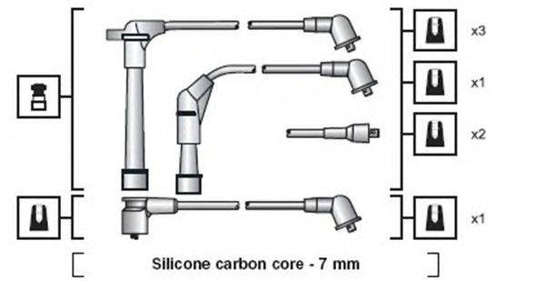 Комплект проводов зажигания MAGNETI MARELLI 941318111091