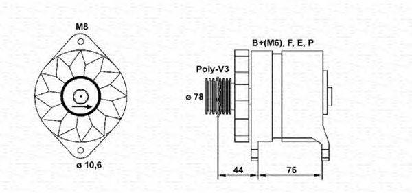 Генератор MAGNETI MARELLI 943346006010