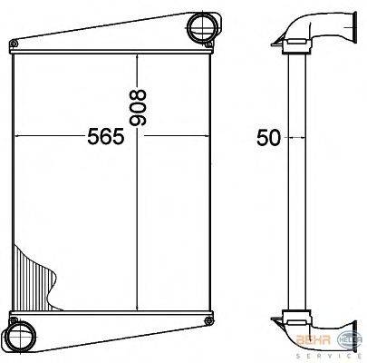 Интеркулер BEHR HELLA SERVICE 8ML 376 758-221