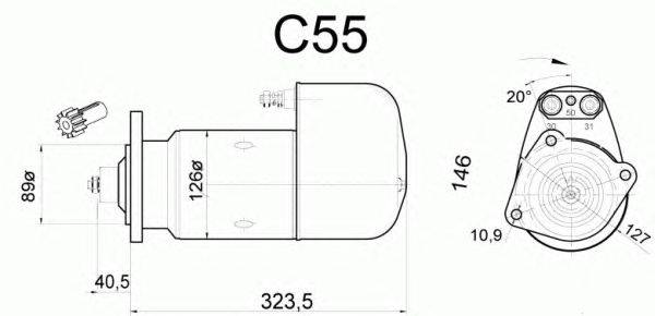 Стартер MERCEDES-BENZ 003 151 44 01