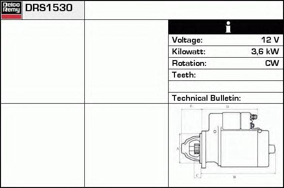 Стартер EDR 911530