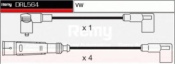 Комплект проводов зажигания DELCO REMY DRL564