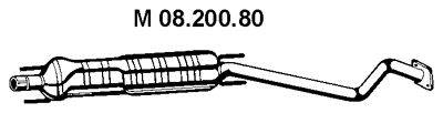 Средний глушитель выхлопных газов EBERSPÄCHER 08.200.80