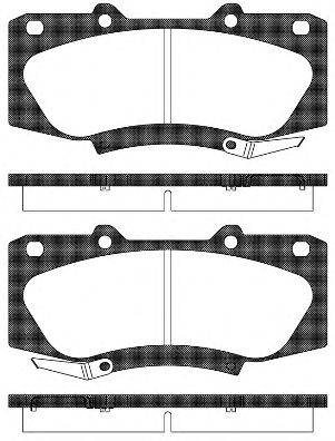 Комплект тормозных колодок, дисковый тормоз REMSA 1468.04