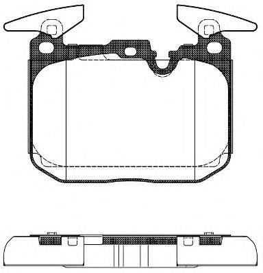 Комплект тормозных колодок, дисковый тормоз REMSA 25028