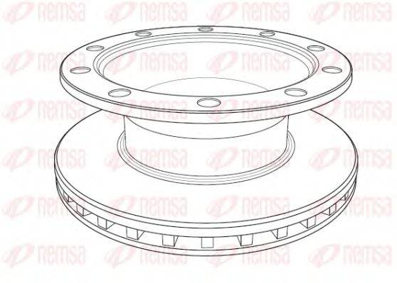 Тормозной диск REMSA 119920