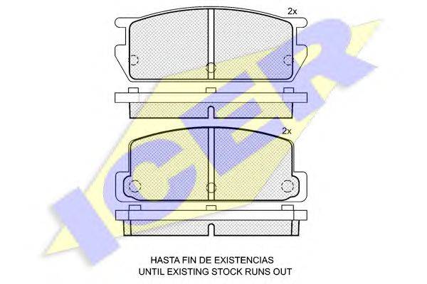 Комплект тормозных колодок, дисковый тормоз SPIDAN 30167