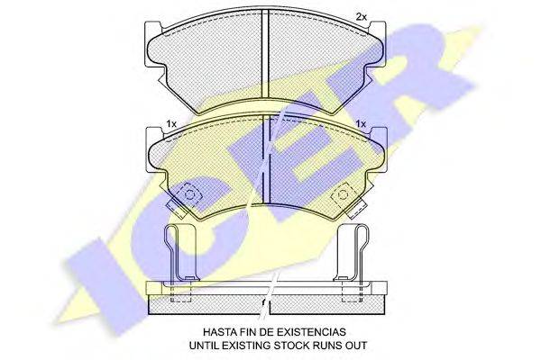 Комплект тормозных колодок, дисковый тормоз LÖBRO 31793