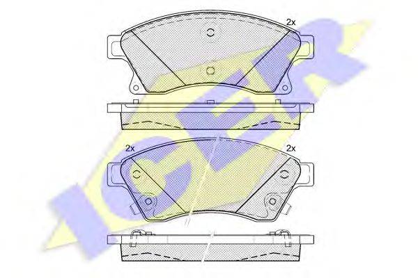 Комплект тормозных колодок, дисковый тормоз FIRST LINE 3734