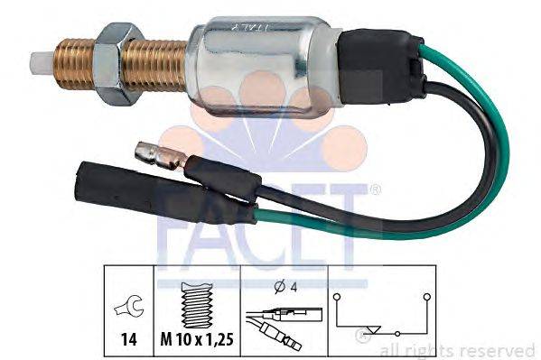 Выключатель фонаря сигнала торможения; Выключатель, привод сцепления (Tempomat) FACET 7.1026