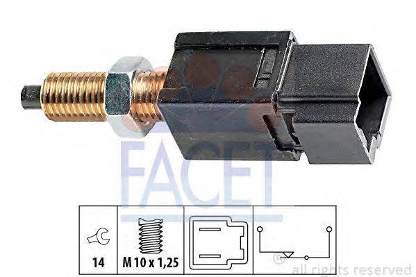 Выключатель фонаря сигнала торможения; Выключатель, привод сцепления (Tempomat) FACET 71052