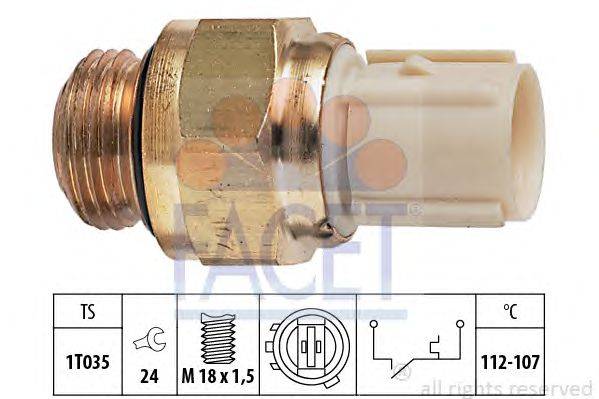 Термовыключатель, вентилятор радиатора FACET 7.5179
