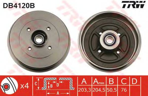 Тормозной барабан TRW DB4120B