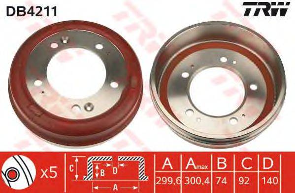 Тормозной барабан TRW DB4211