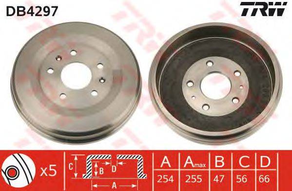 Тормозной барабан TRW DB4297