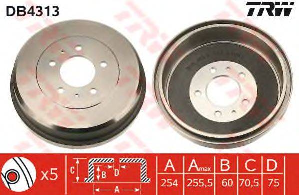 Тормозной барабан TRW DB4313