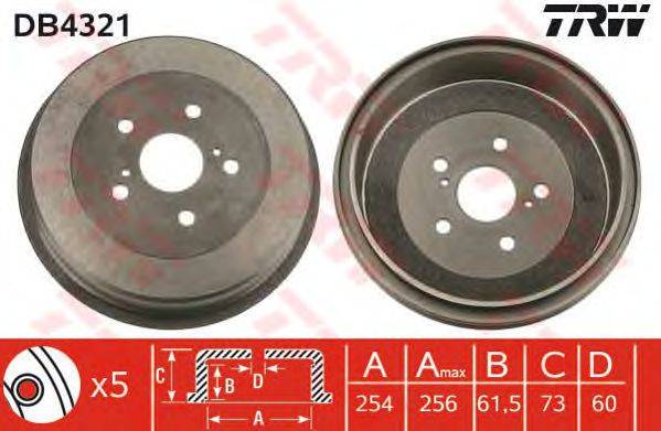 Тормозной барабан TRW DB4321