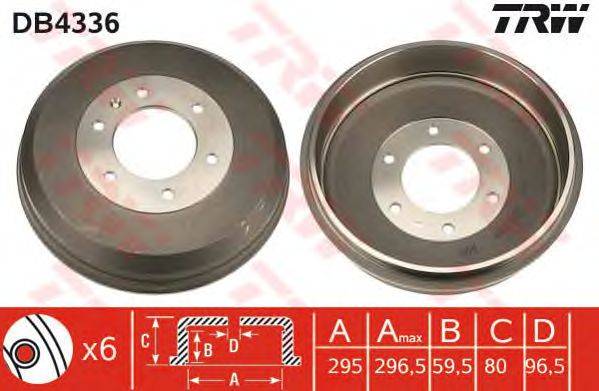 Тормозной барабан TRW DB4336