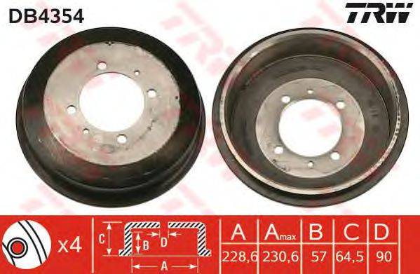 Тормозной барабан TRW DB4354