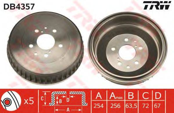 Тормозной барабан TRW DB4357