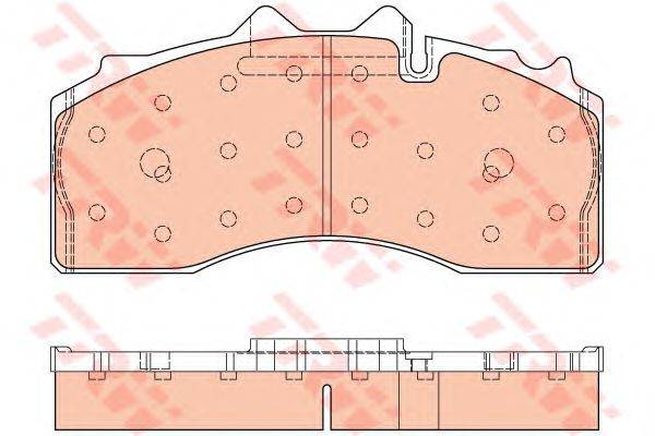 Комплект тормозных колодок, дисковый тормоз TRW GDB5104