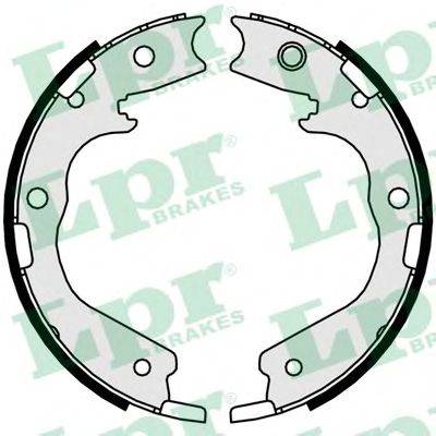 Комплект тормозных колодок, стояночная тормозная система LPR 01078